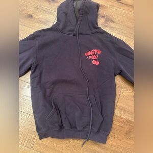 White fox hoodie